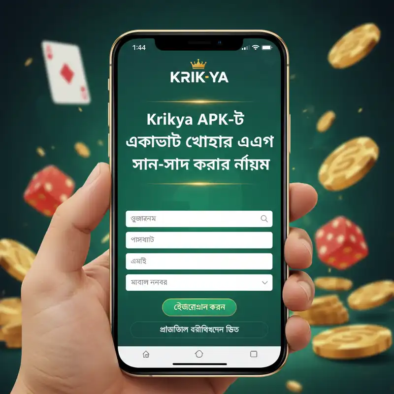 Krikya APK রেজিস্ট্রেশন প্রক্রিয়া